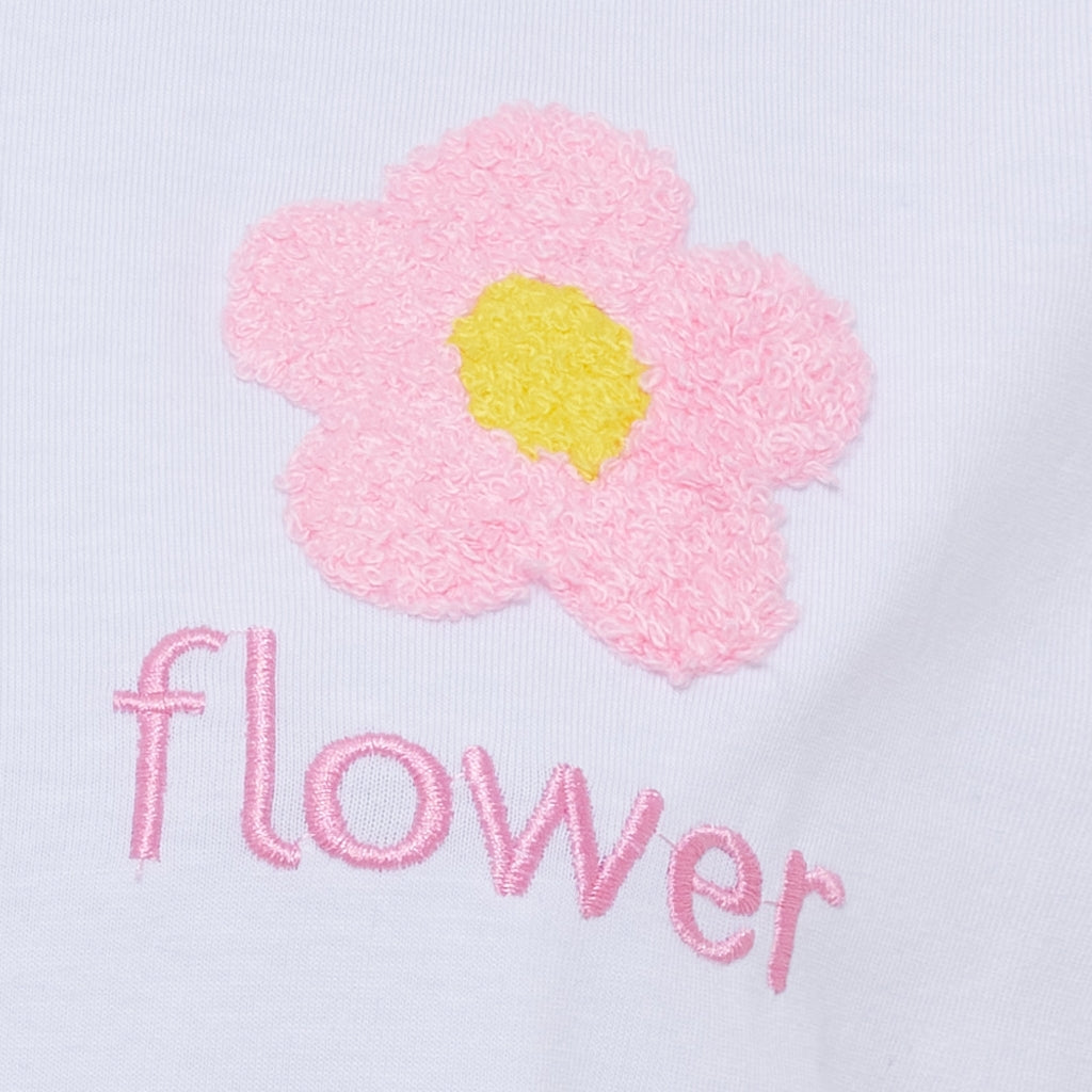 MARTA DU CHATEAU Marta du Chateau dame T-Shirt MdcAvella 84275-Flower T-shirt White/Pink