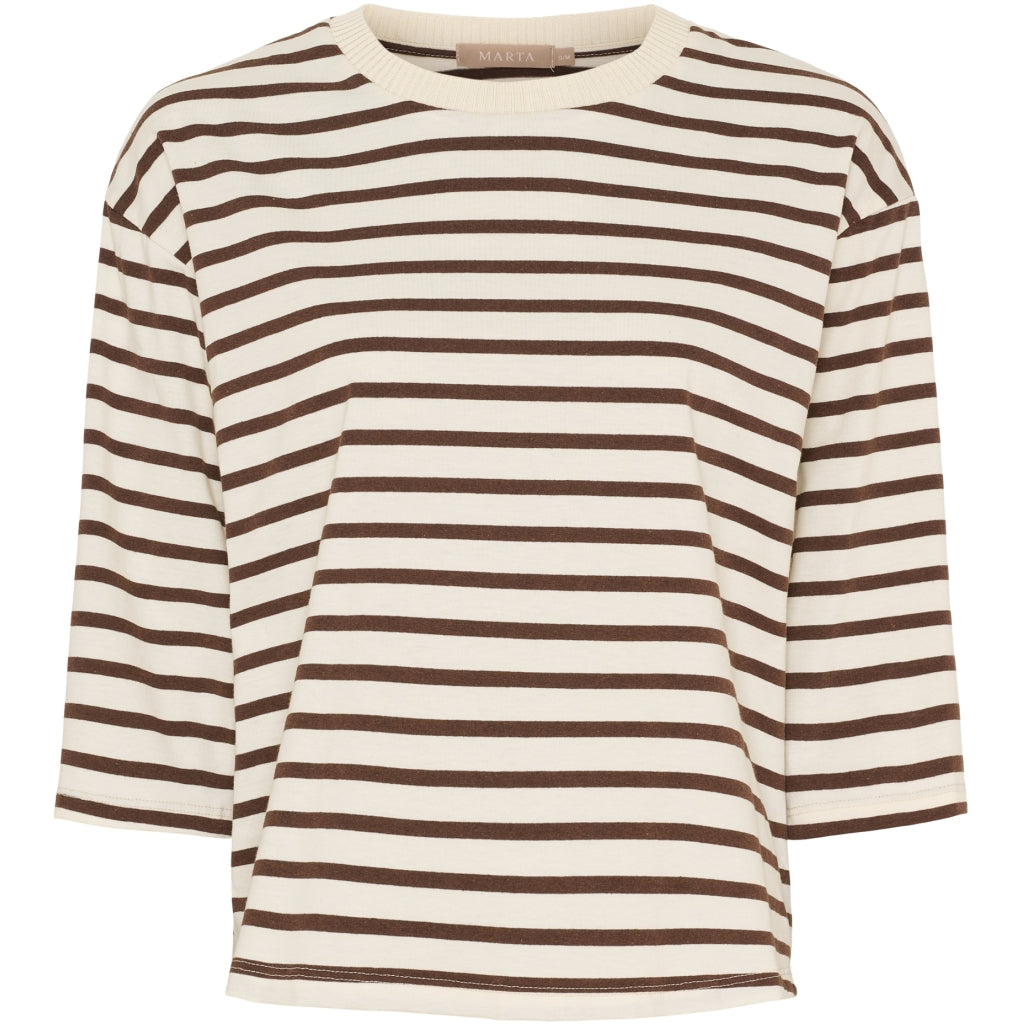 MARTA DU CHATEAU Marta du Chateau dame T-Shirt MdcBrooklyn 58351 T-shirt Beige/Moro