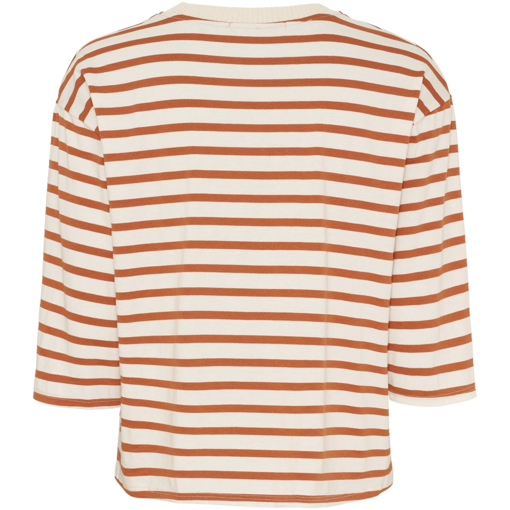 MARTA DU CHATEAU Marta du Chateau dame T-Shirt MdcBrooklyn 58351 T-shirt Beige/Rust