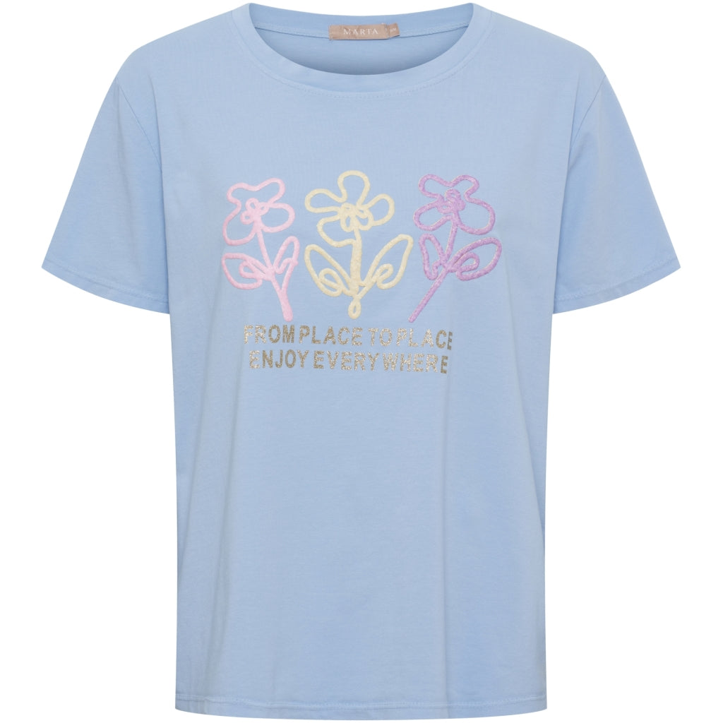 MARTA DU CHATEAU Marta du Chateau dame T-Shirt MdcCerelia 22585 T-shirt Lightblue