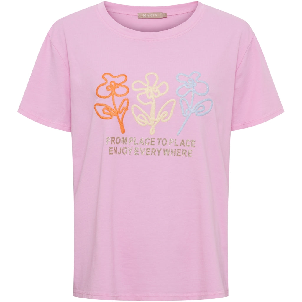 MARTA DU CHATEAU Marta du Chateau dame T-Shirt MdcCerelia 22585 T-shirt Pink