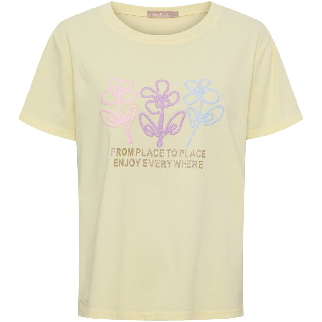 MARTA DU CHATEAU Marta du Chateau dame T-Shirt MdcCerelia 22585 T-shirt Yellow