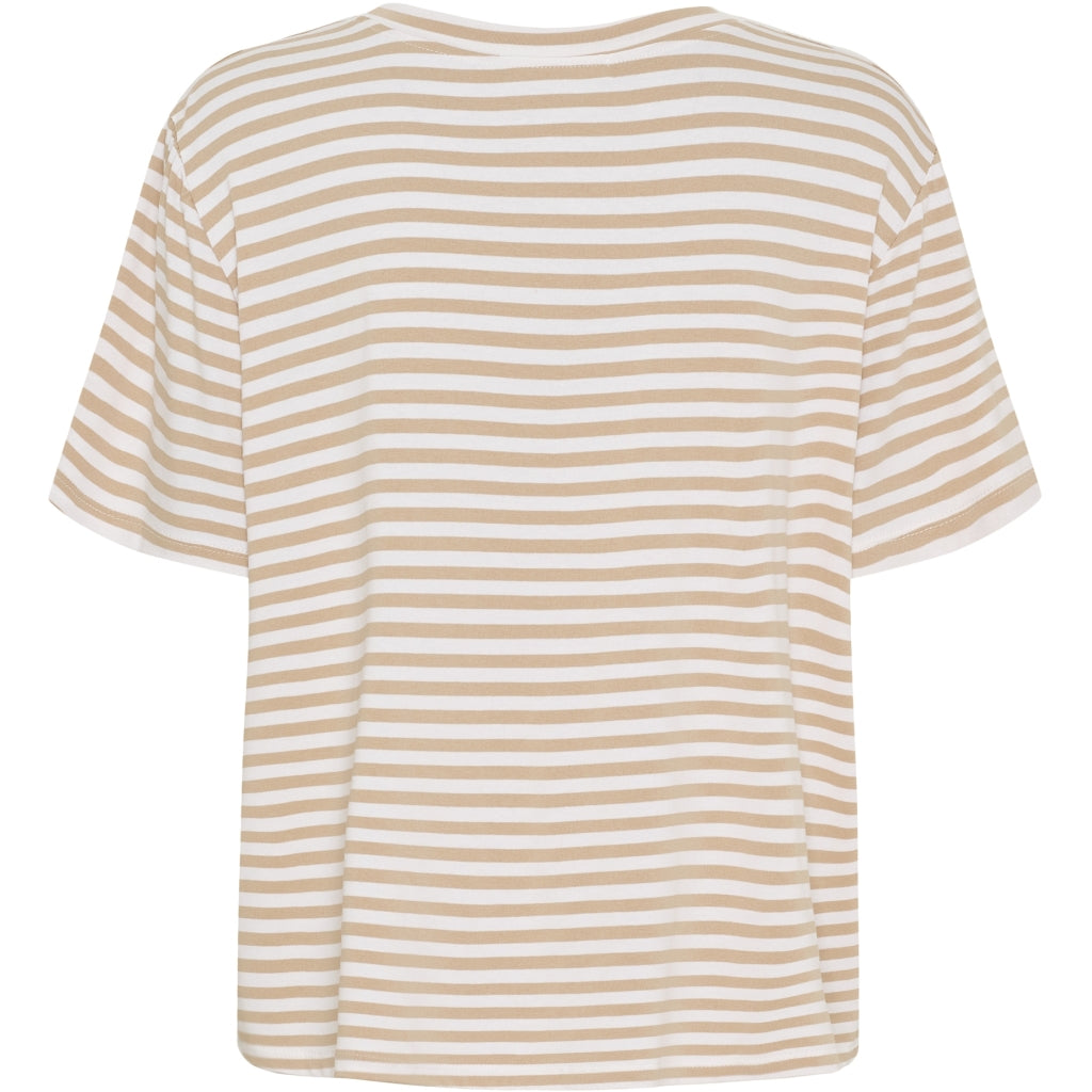 MARTA DU CHATEAU Marta du Chateau dame T-Shirt MdcEnrica 258036 T-shirt Beige Stripe