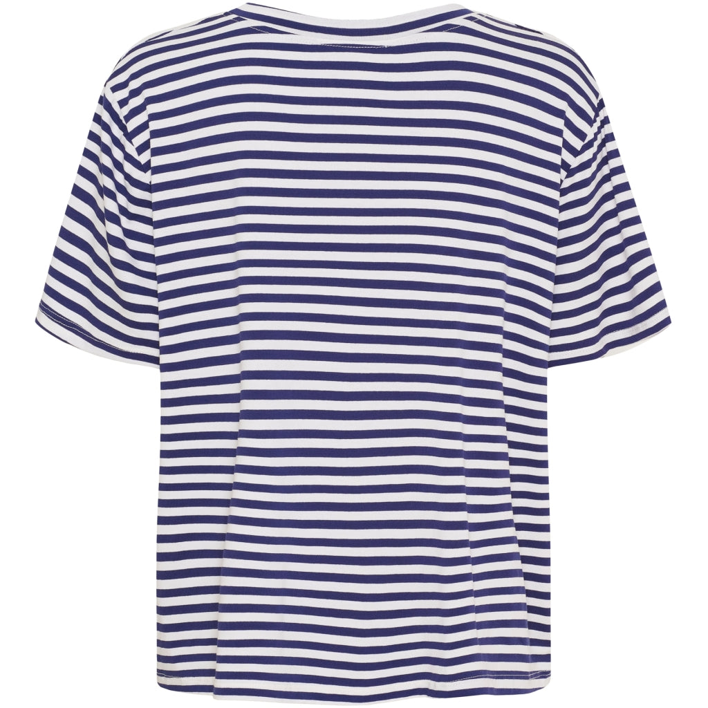 MARTA DU CHATEAU Marta du Chateau dame T-Shirt MdcEnrica 258036 T-shirt Blue Scuro Stripe