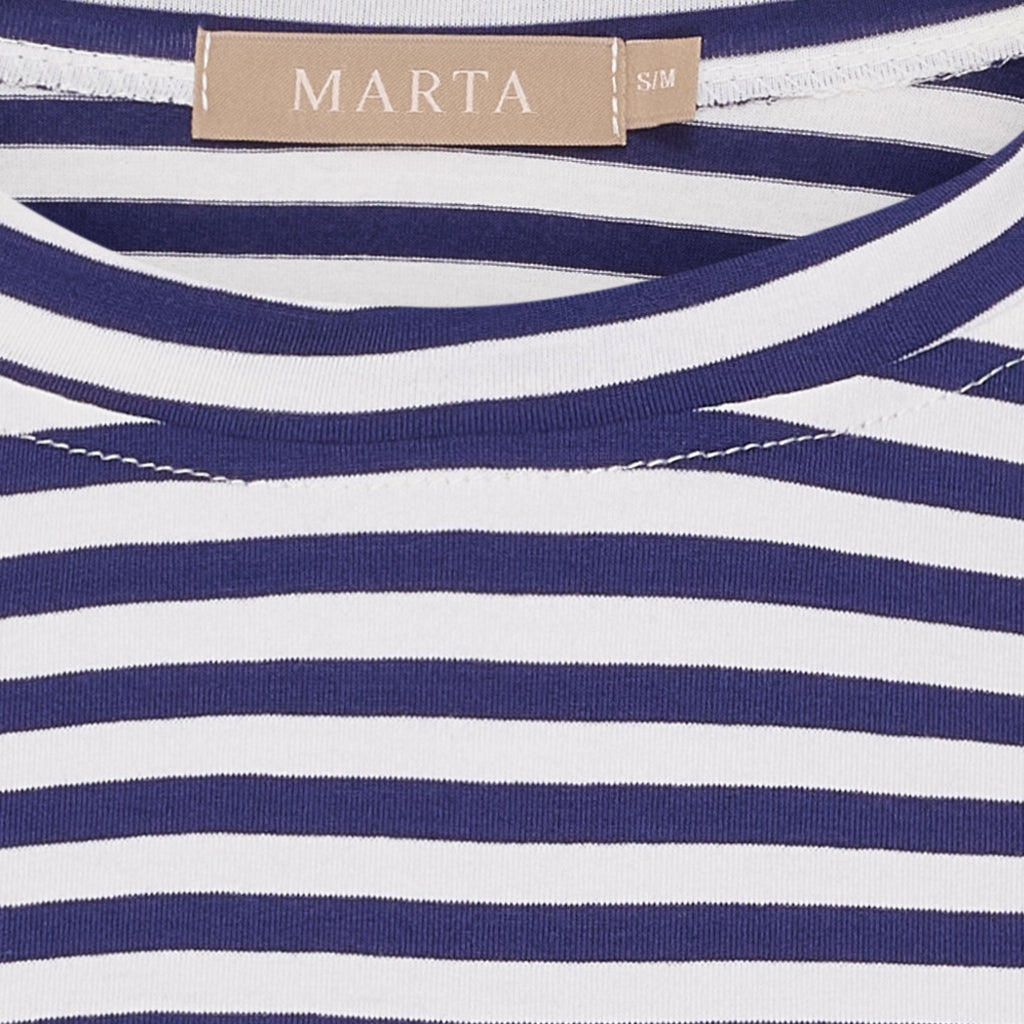 MARTA DU CHATEAU Marta du Chateau dame T-Shirt MdcEnrica 258036 T-shirt Blue Scuro Stripe