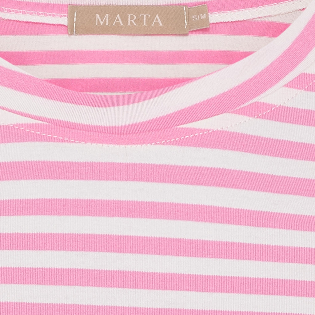 MARTA DU CHATEAU Marta du Chateau dame T-Shirt MdcEnrica 258036 T-shirt Bubblegum Stripe