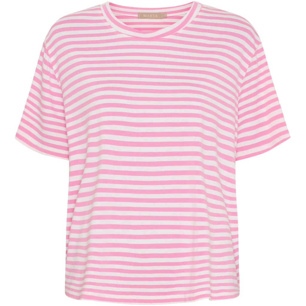 MARTA DU CHATEAU Marta du Chateau dame T-Shirt MdcEnrica 258036 T-shirt Bubblegum Stripe