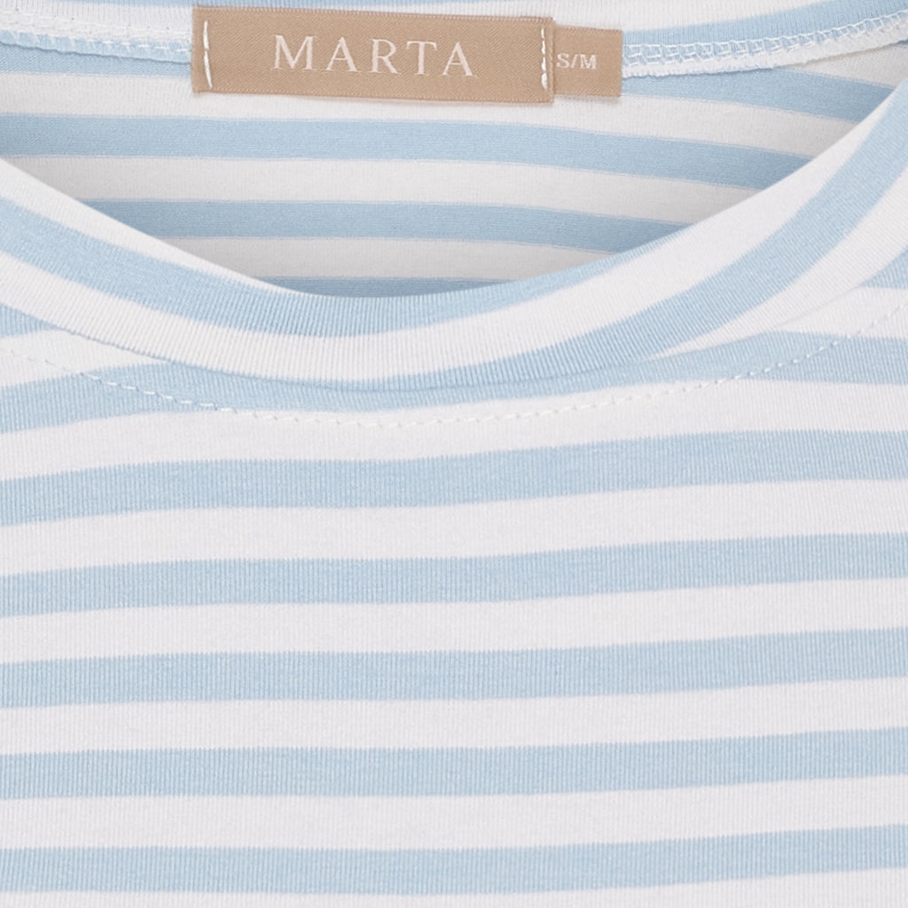 MARTA DU CHATEAU Marta du Chateau dame T-Shirt MdcEnrica 258036 T-shirt Celeste Stripe