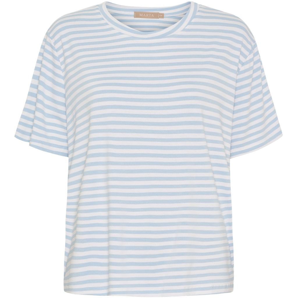 MARTA DU CHATEAU Marta du Chateau dame T-Shirt MdcEnrica 258036 T-shirt Celeste Stripe