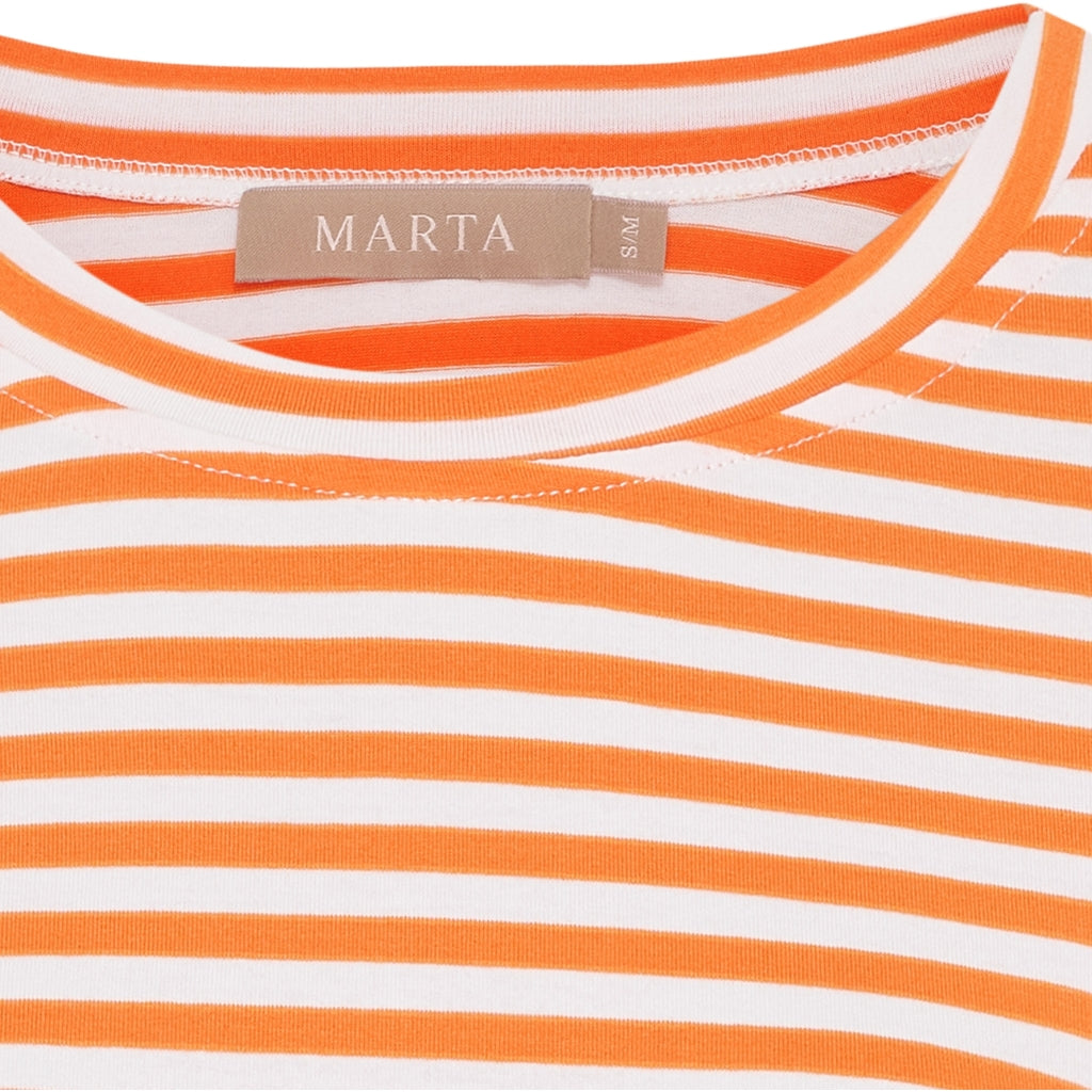 MARTA DU CHATEAU Marta du Chateau dame T-Shirt MdcEnrica 258036 T-shirt Orange stripe