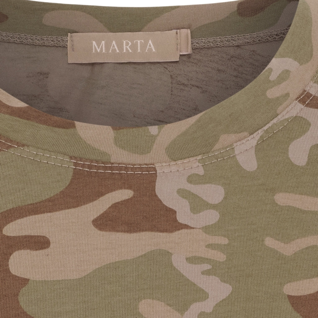 MARTA DU CHATEAU Marta du Chateau dame T-Shirt MdcEstrid 22643 T-shirt Green Camo