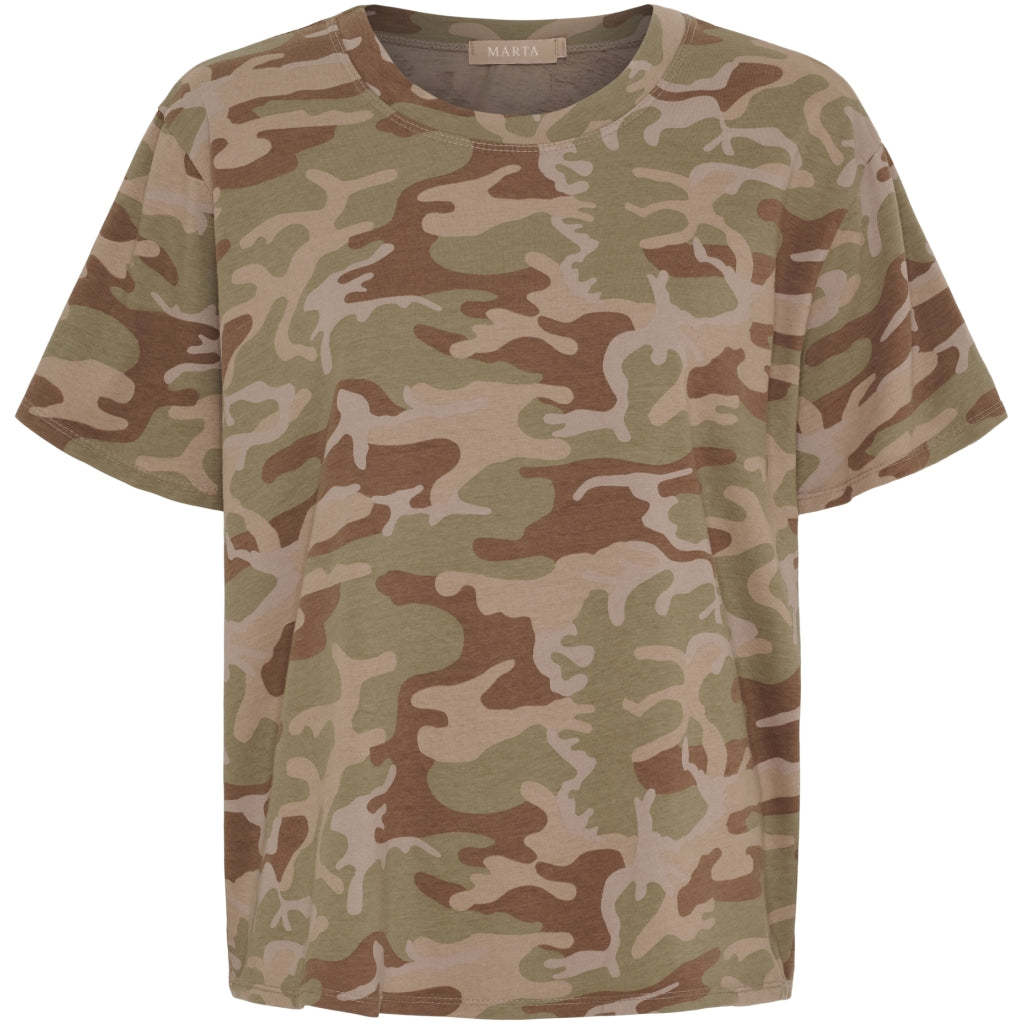 MARTA DU CHATEAU Marta du Chateau dame T-Shirt MdcEstrid 22643 T-shirt Green Camo