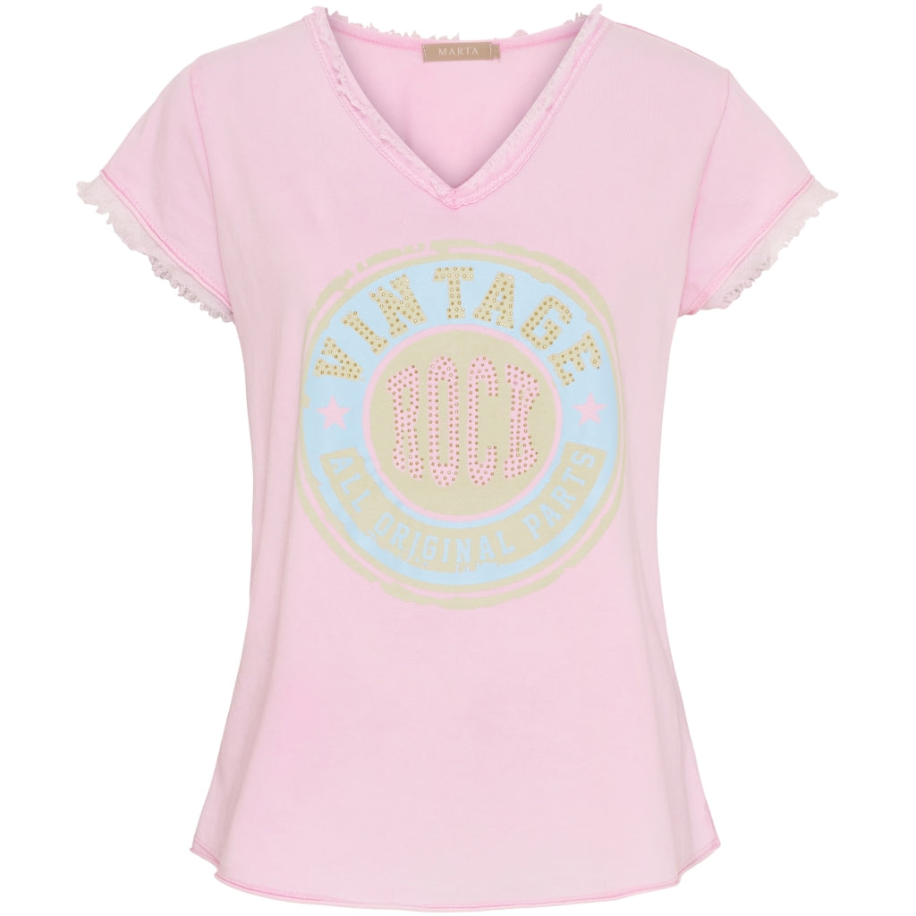 MARTA DU CHATEAU Marta du Chateau dame T-Shirt MdcFabiola 2503 T-shirt Pink