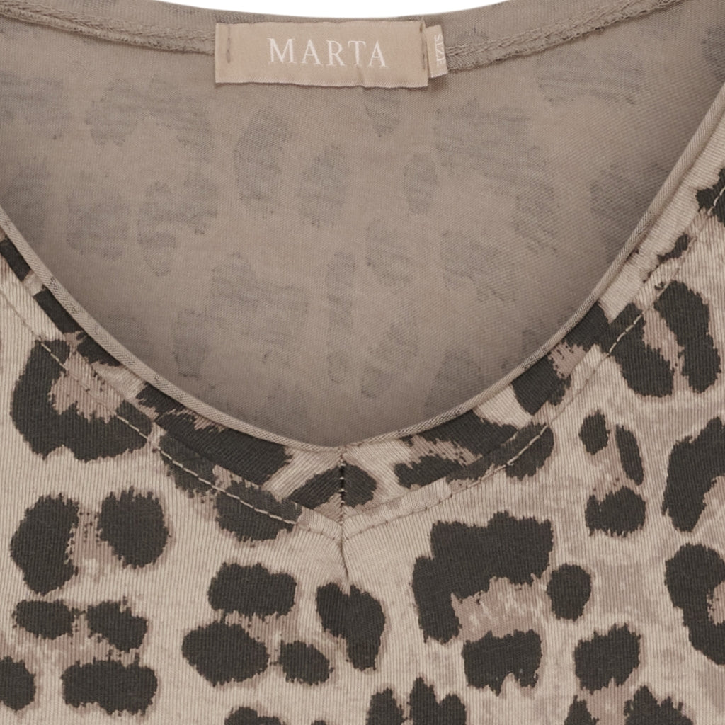 MARTA DU CHATEAU Marta du Chateau dame T-Shirt MdcHarper 2436C T-shirt Beige Leo