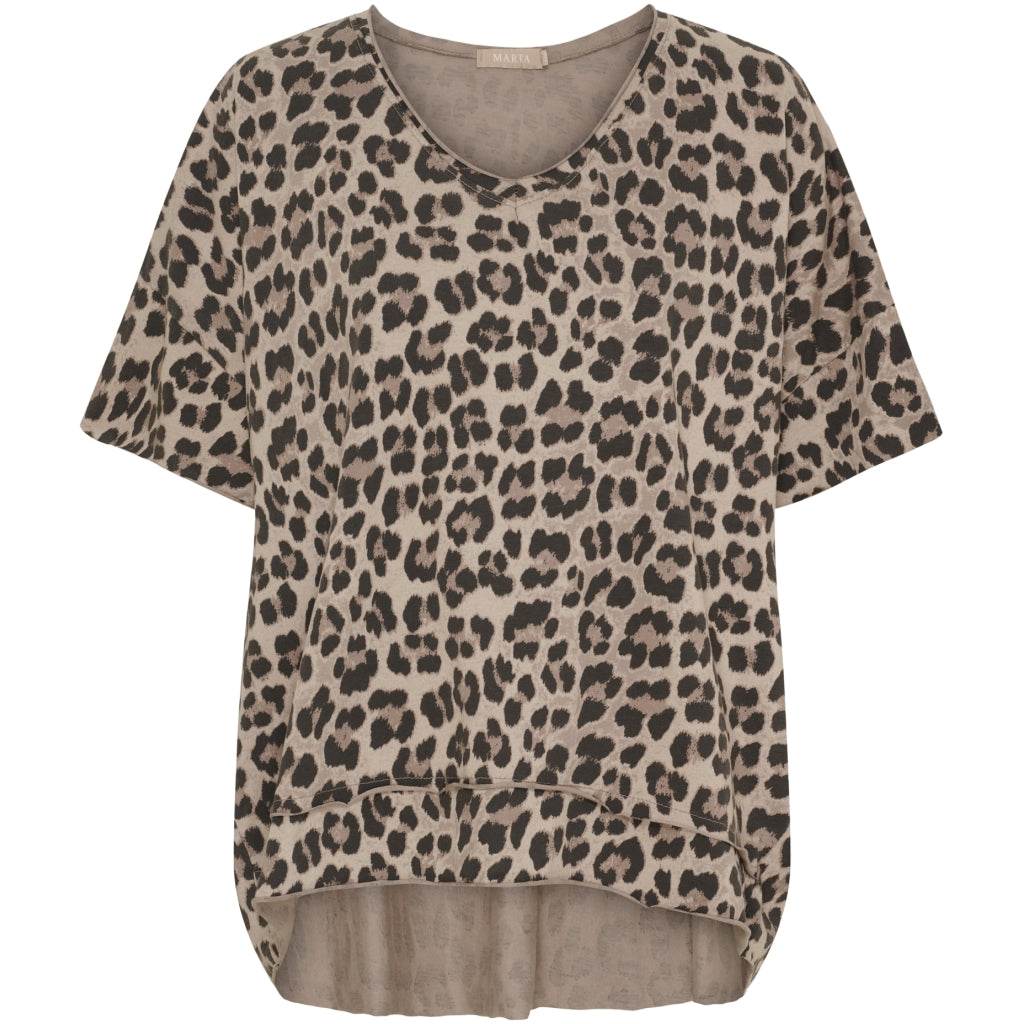 MARTA DU CHATEAU Marta du Chateau dame T-Shirt MdcHarper 2436C T-shirt Beige Leo