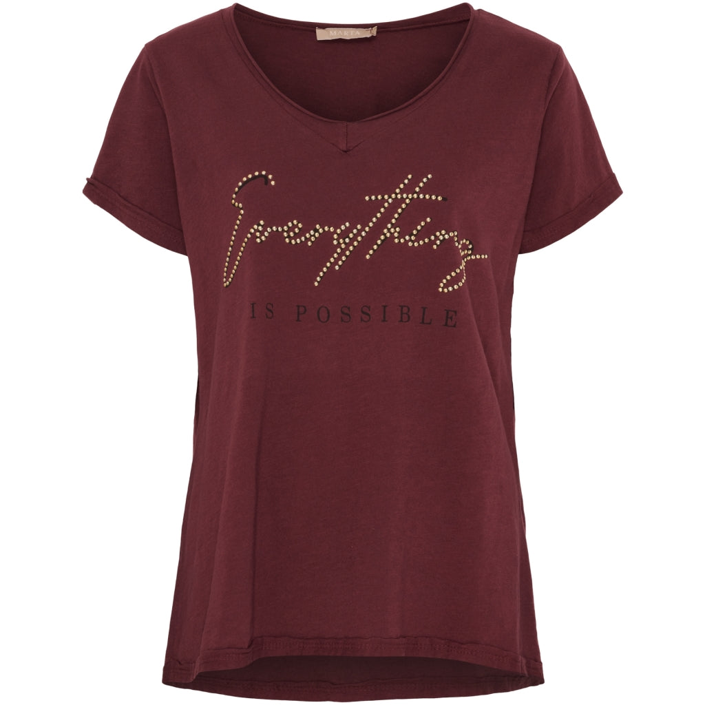 MARTA DU CHATEAU Marta du Chateau dame T-Shirt MdcLillian 42005 T-shirt Vino