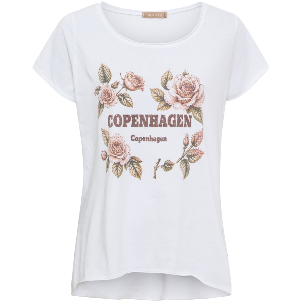MARTA DU CHATEAU Marta du Chateau dame T-Shirt MdcMarie 1535 T-shirt White Copenhagen