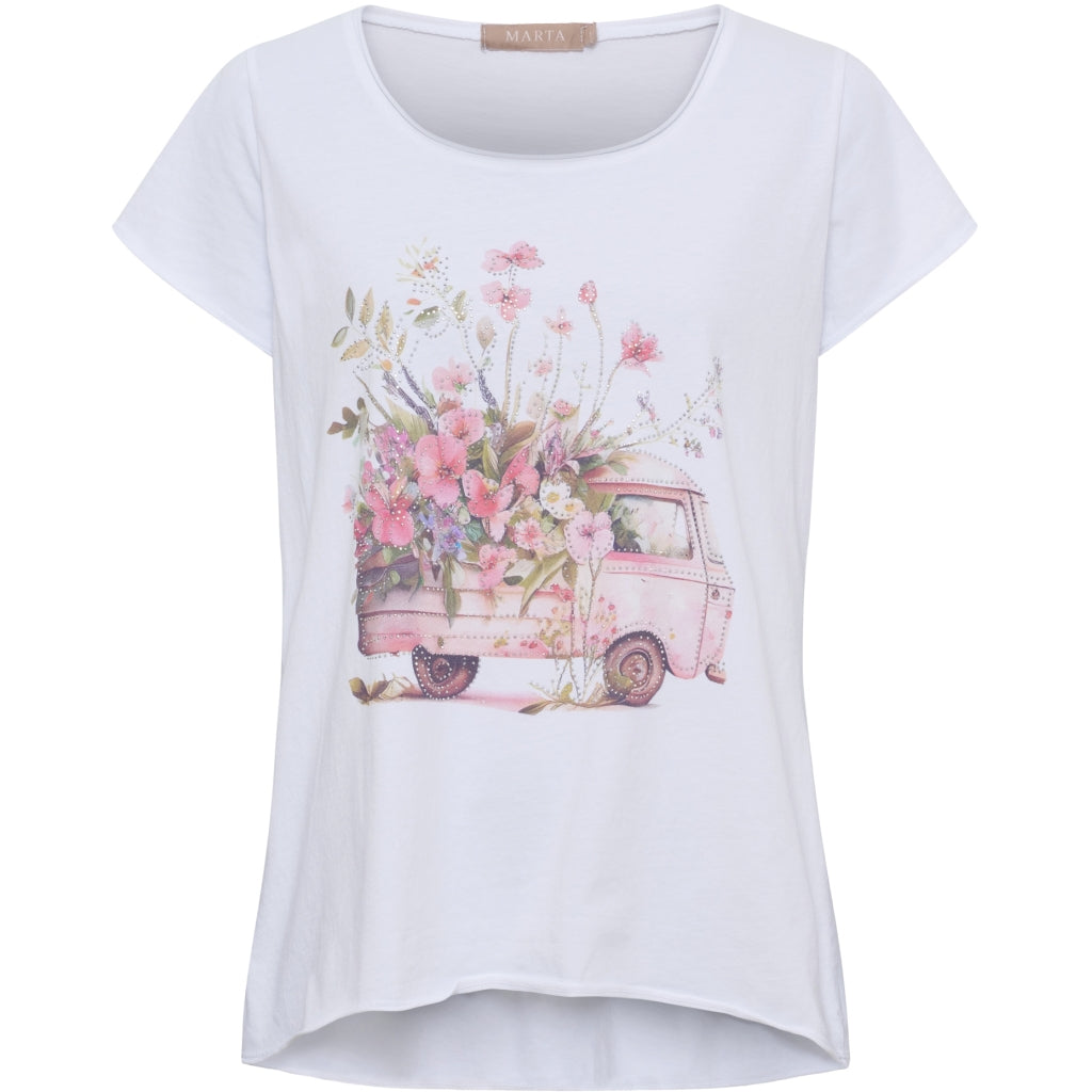 MARTA DU CHATEAU Marta du Chateau dame T-Shirt MdcMarie 1535 T-shirt Pink