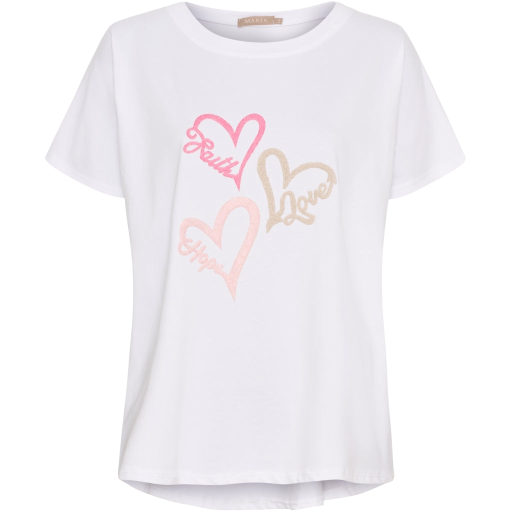 MARTA DU CHATEAU Marta du Chateau dame T-Shirt MdcMilla 23049 T-shirt White