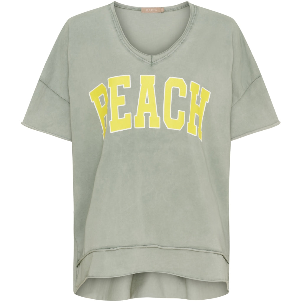 MARTA DU CHATEAU Marta du Chateau dame T-Shirt MdcNella 2436/B T-shirt Military/Yellow
