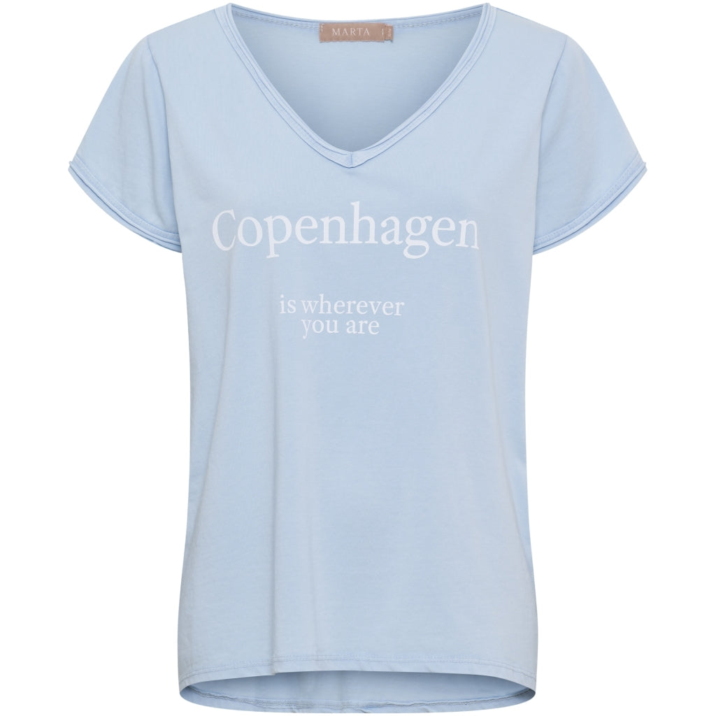MARTA DU CHATEAU Marta du Chateau dame T-Shirt MdcNorina 22031C T-shirt Celeste