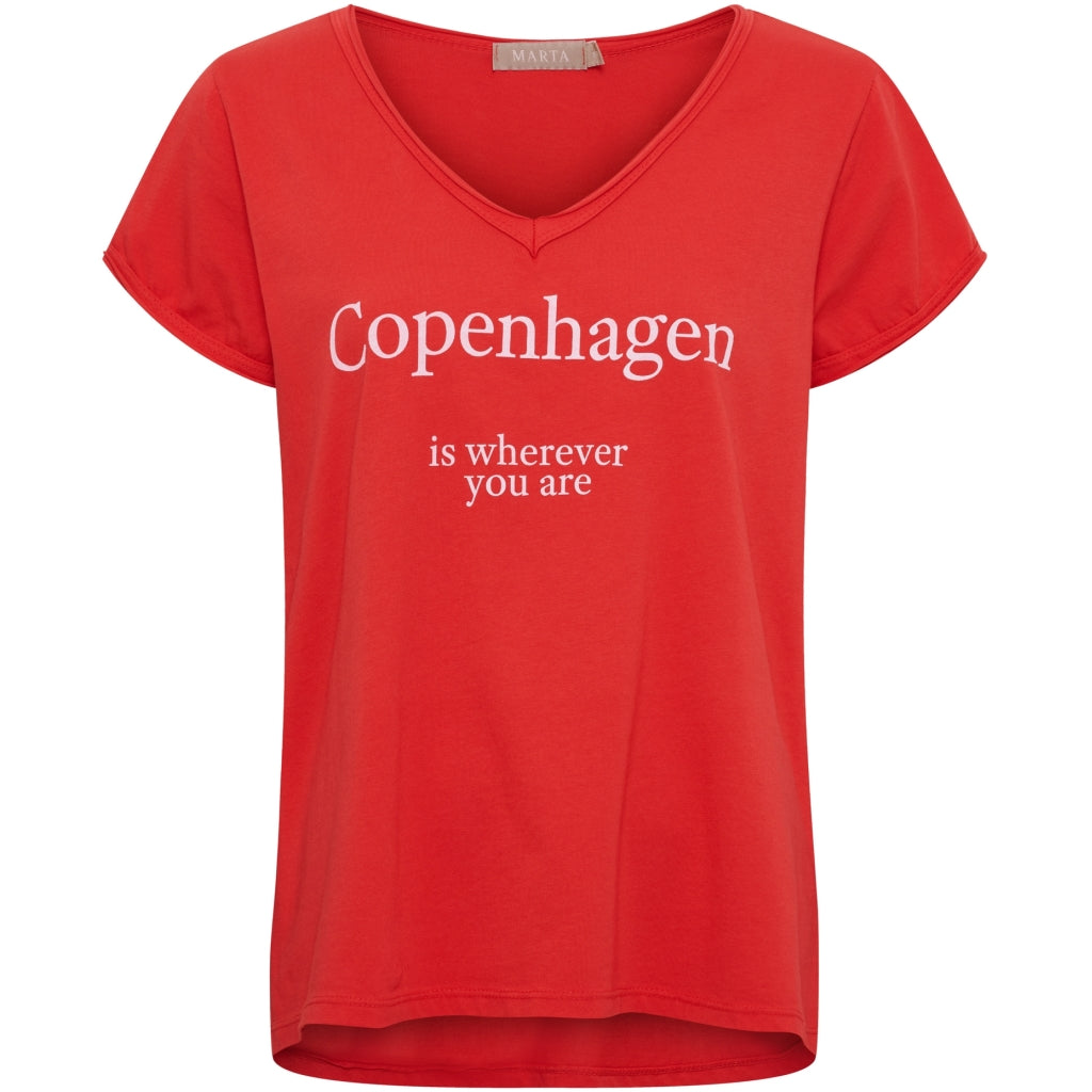 MARTA DU CHATEAU Marta du Chateau dame T-Shirt MdcNorina 22031C T-shirt Red