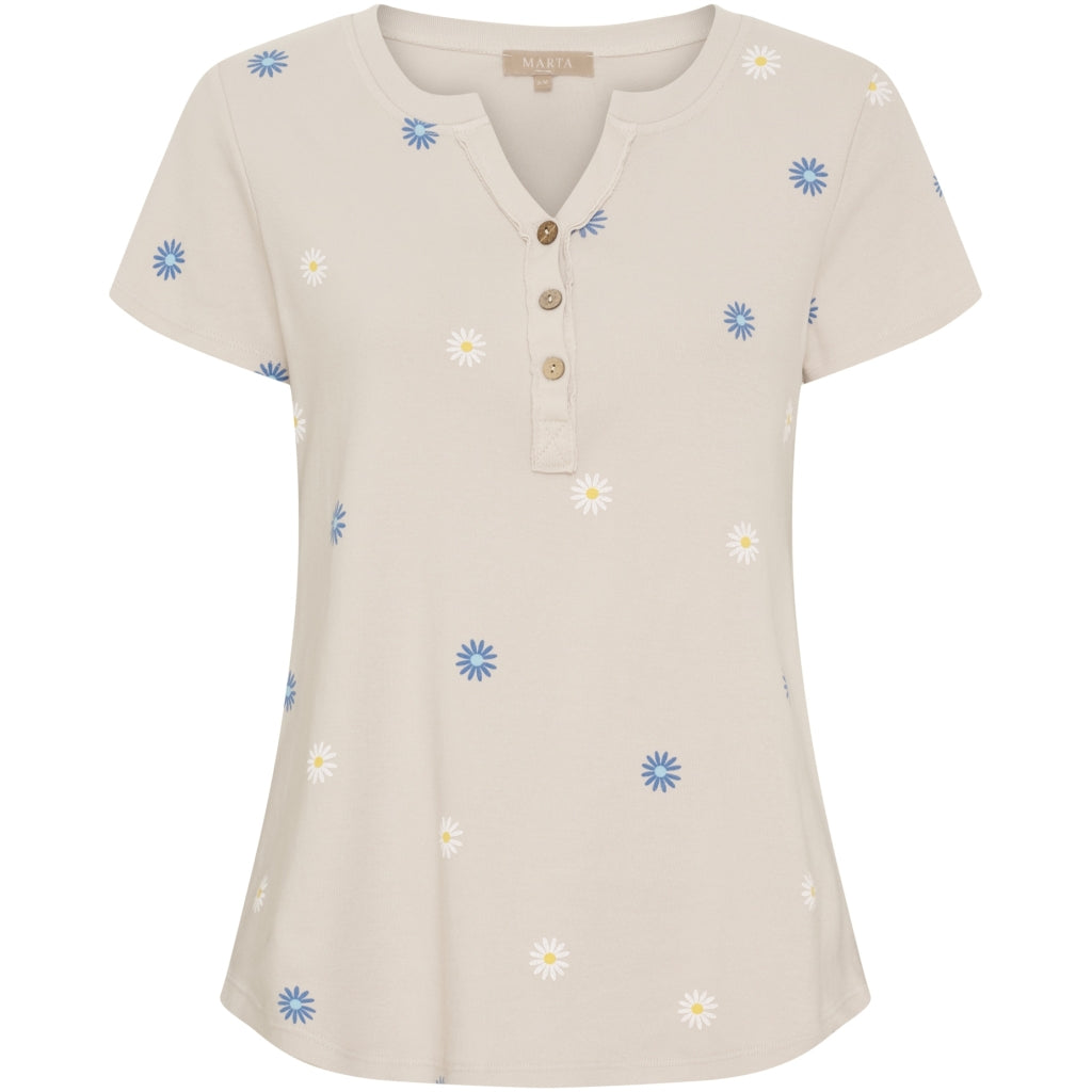 MARTA DU CHATEAU Marta du Chateau dame T-shirt MdcCecilie 2553-D T-shirt Beige