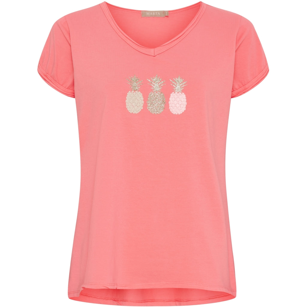 MARTA DU CHATEAU Marta du Chateau dame T-shirt MdcGemma 22031 T-shirt Corallo