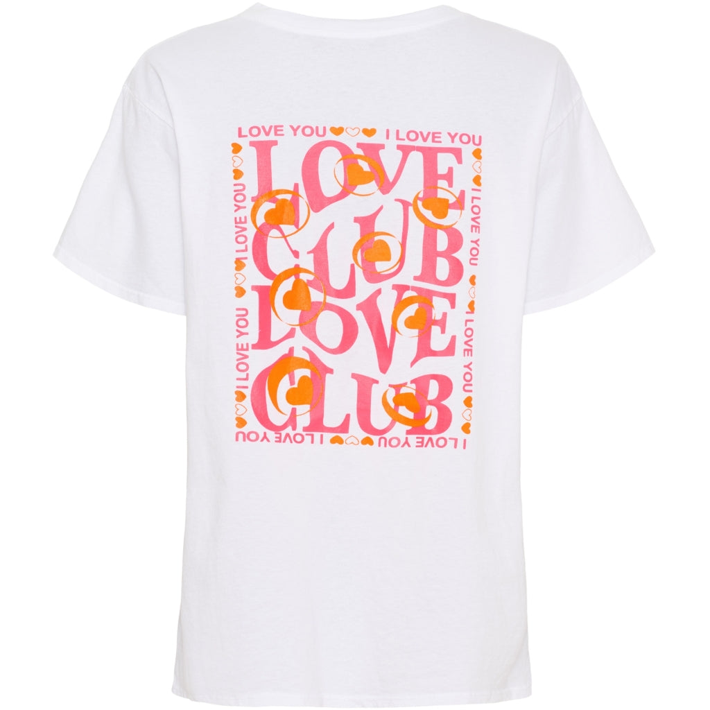 MARTA DU CHATEAU Marta du Chateau dame T-shirt MdcInge -0532 T-shirt White/Pink Fluo