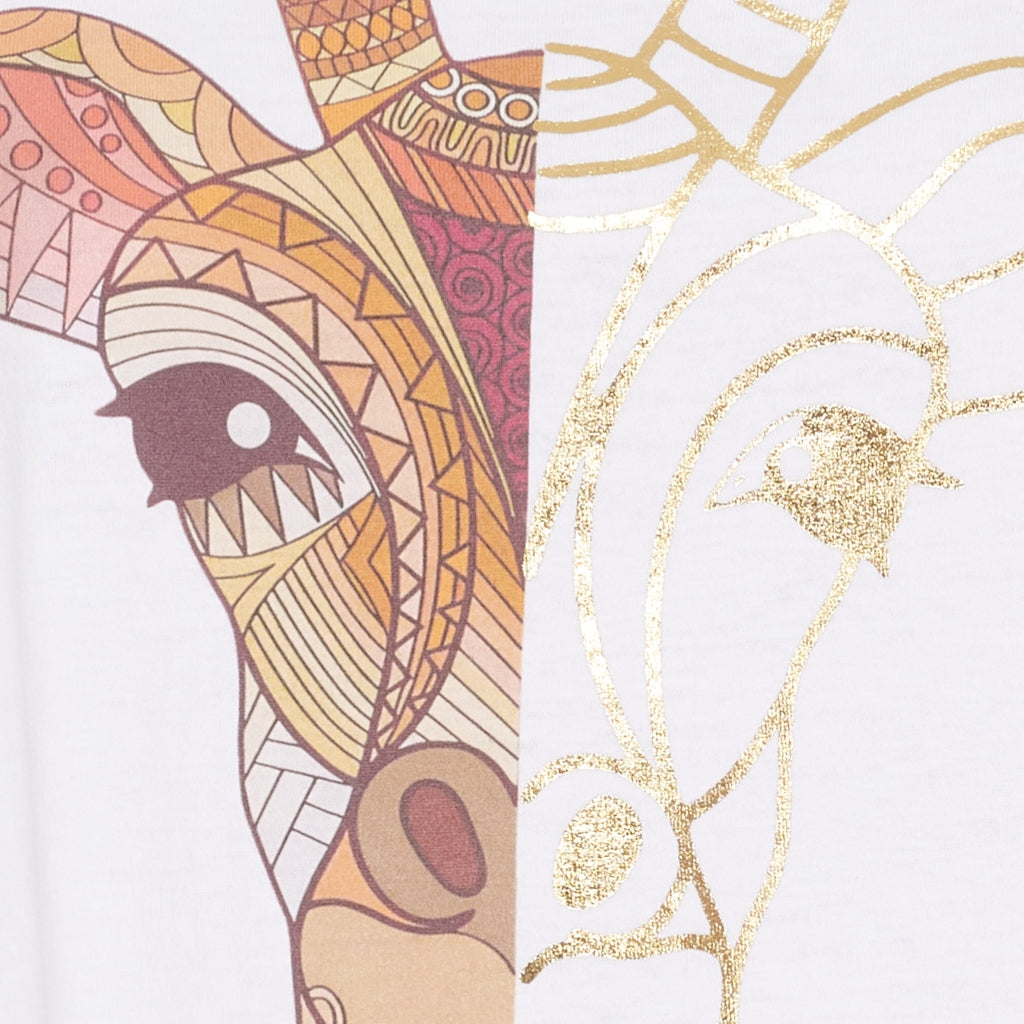 MARTA DU CHATEAU Marta du Chateau dame T-shirt MdcMarie 1535 T-shirt White Giraf