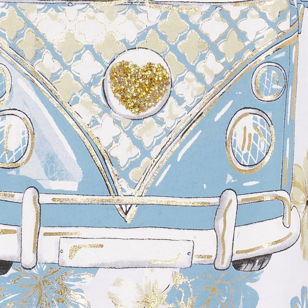 MARTA DU CHATEAU Marta du Chateau dame T-shirt MdcMarie 1535 T-shirt White VW Celeste
