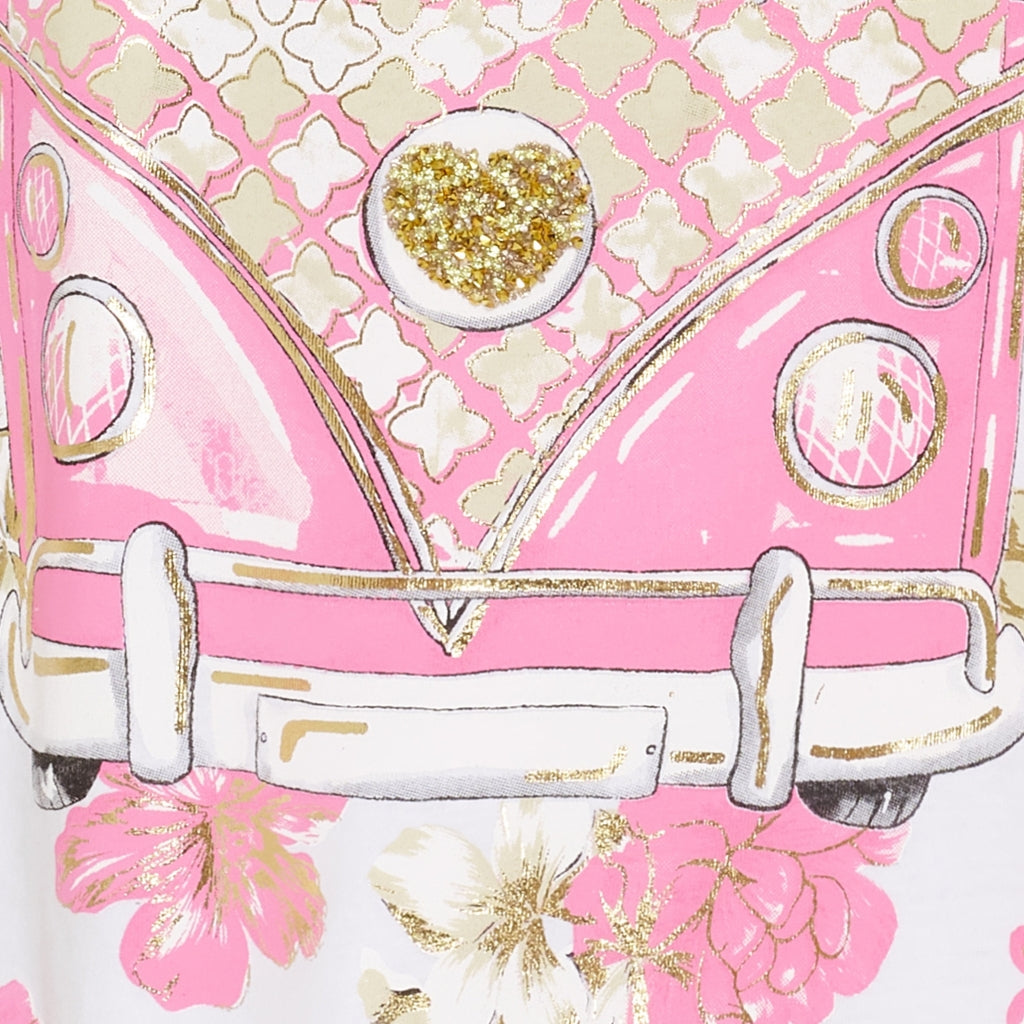 MARTA DU CHATEAU Marta du Chateau dame T-shirt MdcMarie 1535 T-shirt White VW Rosa Baby