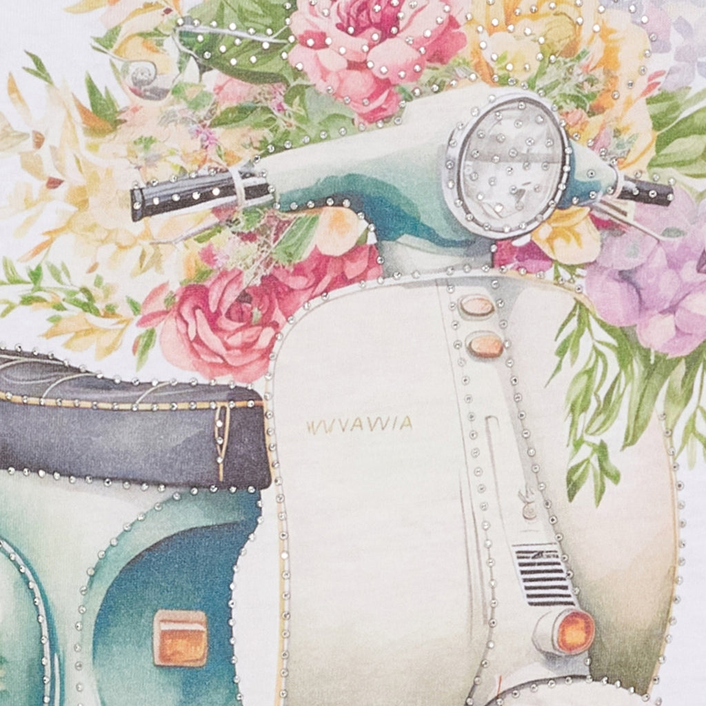 MARTA DU CHATEAU Marta du Chateau dame T-shirt MdcMarie 1535 T-shirt White Vespa