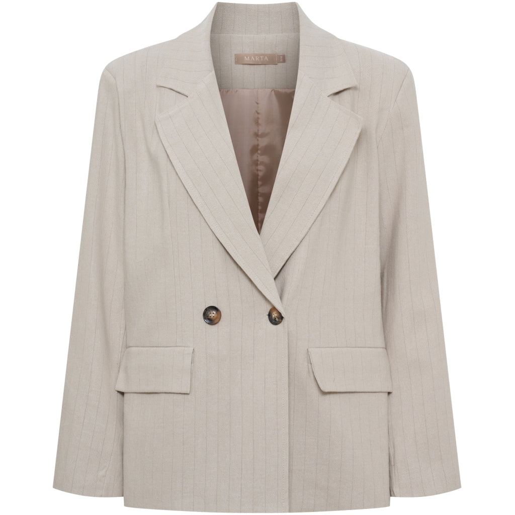MARTA DU CHATEAU Marta du Chateau dame blazer MdcMarissa 8232 Blazer Beige Stripe