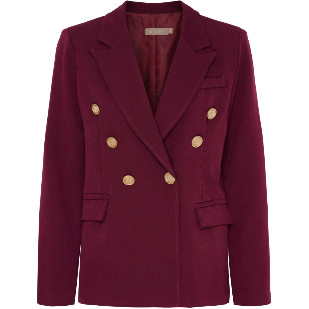 MARTA DU CHATEAU Marta du Chateau dame blazer MdcTopaz 2518109 Blazer Bordeaux6269