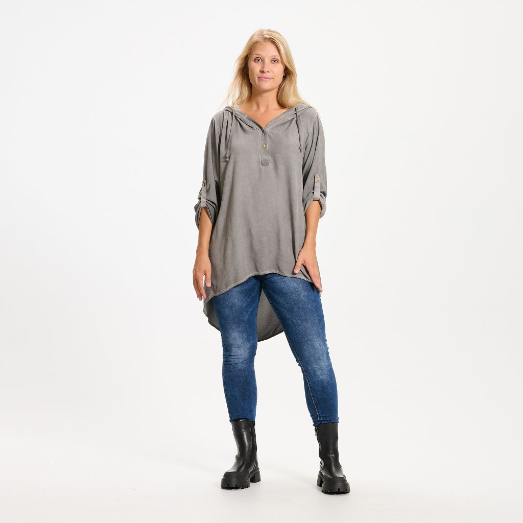 MARTA DU CHATEAU Marta du Chateau dame bluse 31255 Restudsalg Coldwash Grigio