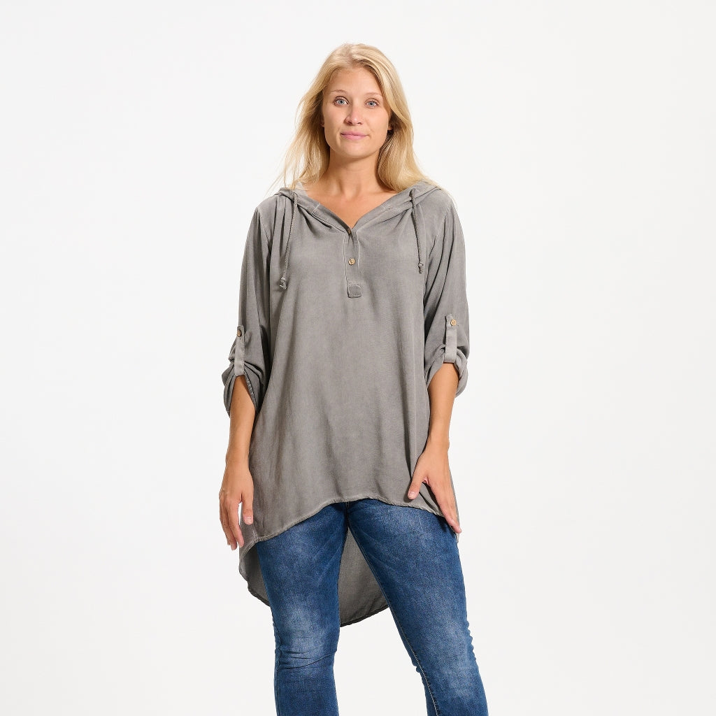MARTA DU CHATEAU Marta du Chateau dame bluse 31255 Restudsalg Coldwash Grigio