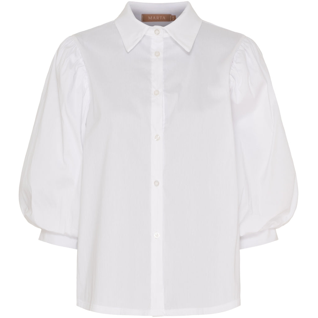 MARTA DU CHATEAU Marta du Chateau dame bluse MdcAivory 58863M Blouse Optical White