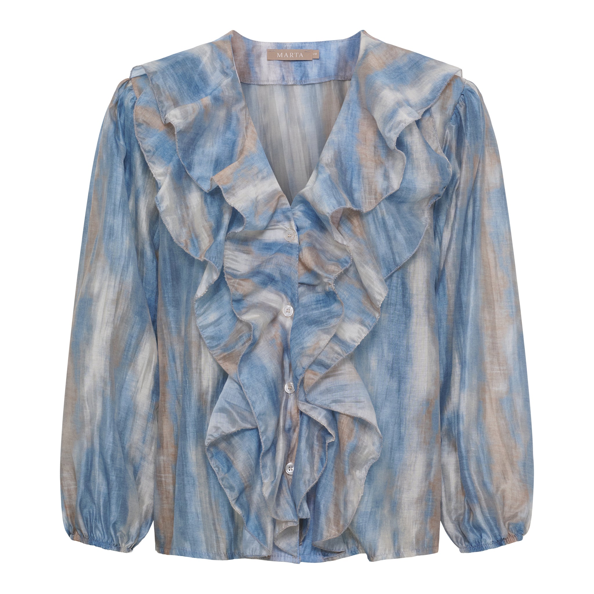 MARTA DU CHATEAU Marta du Chateau dame bluse MdcAlena 8108 Shirt JeansGA7884n