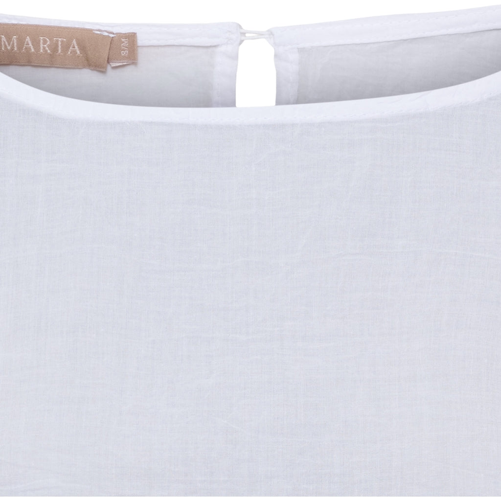 MARTA DU CHATEAU Marta du Chateau dame bluse MdcAnnalise 2383M Blouse White