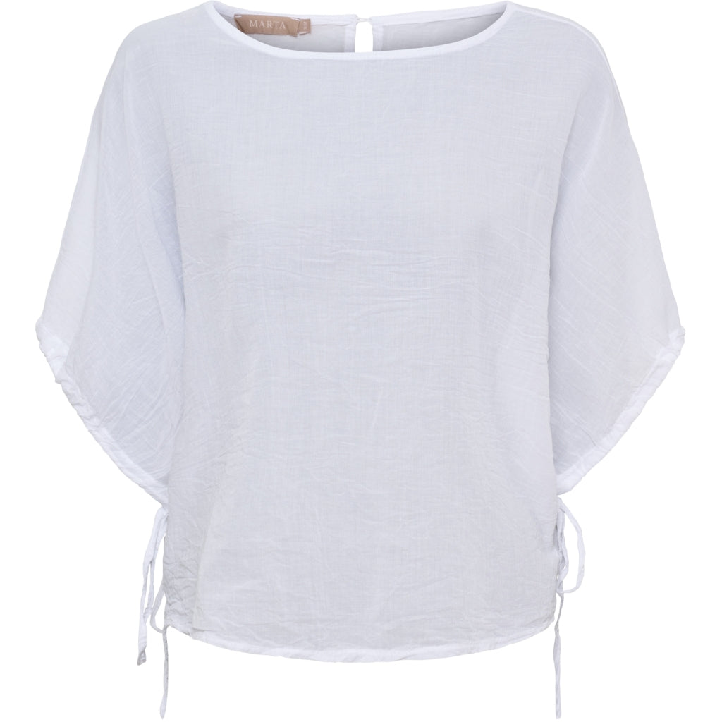 MARTA DU CHATEAU Marta du Chateau dame bluse MdcAnnalise 2383M Blouse White