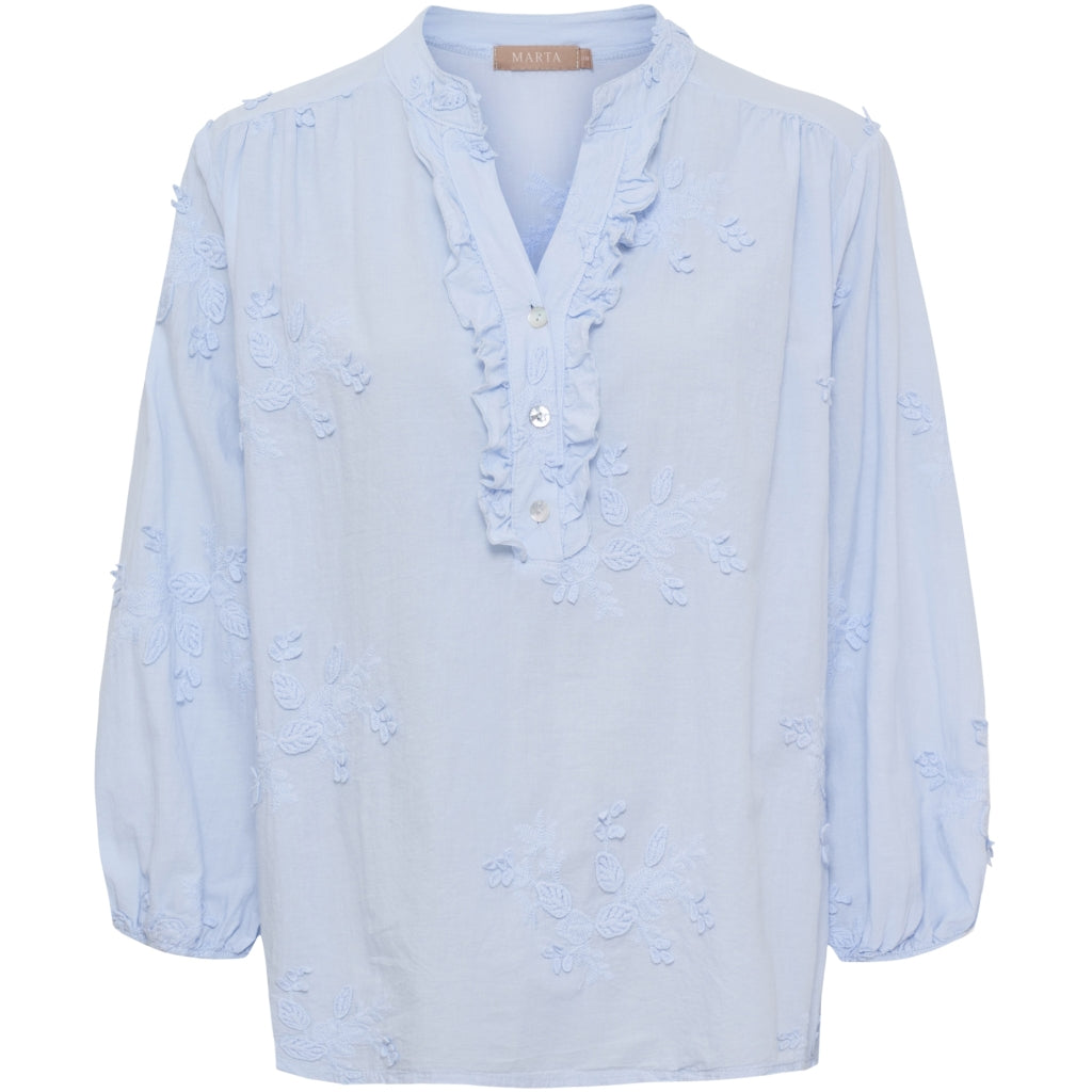 MARTA DU CHATEAU Marta du Chateau dame bluse MdcAnnika TC38653M Blouse Cielo