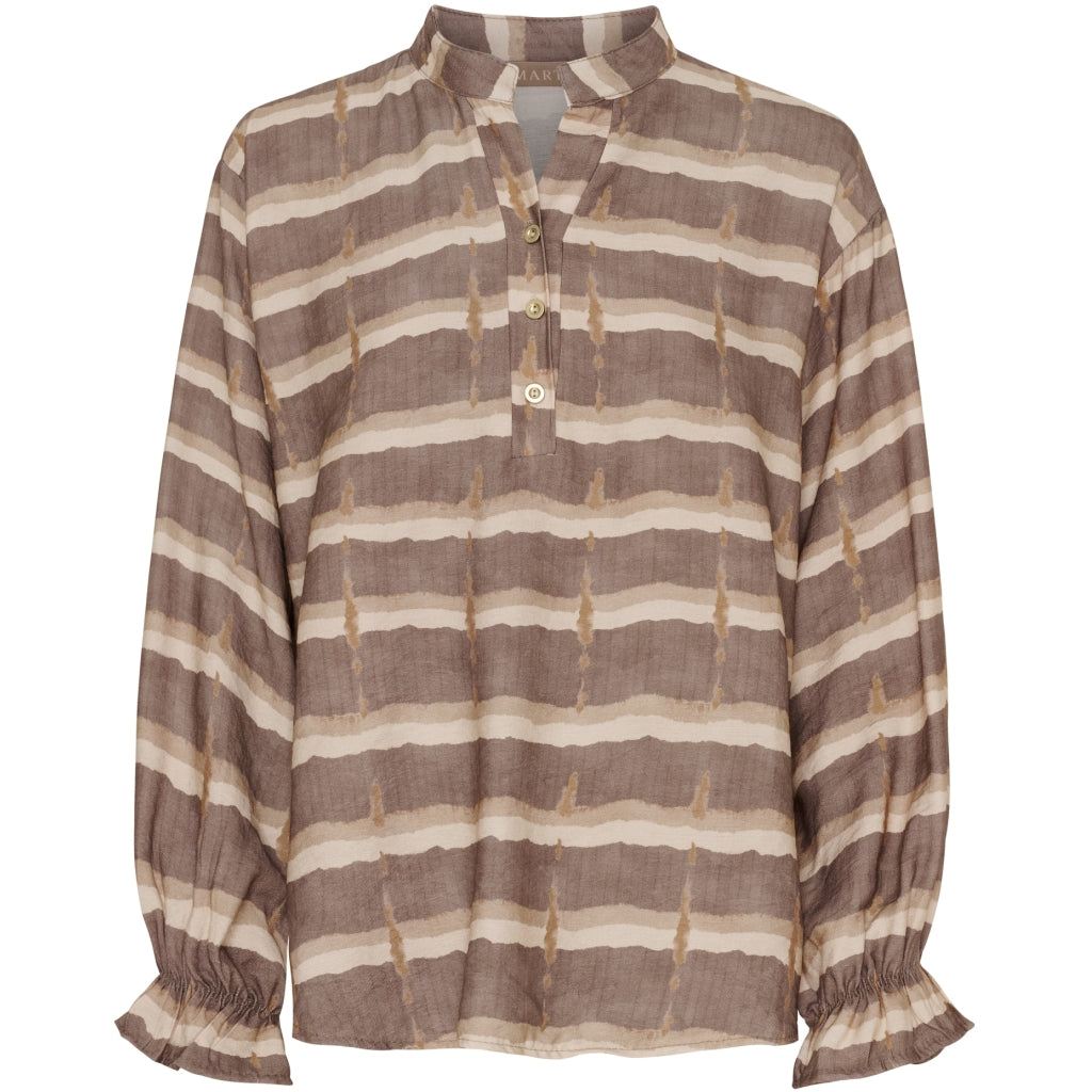 MARTA DU CHATEAU Marta du Chateau dame bluse MdcAspen 7704 Shirt Fango