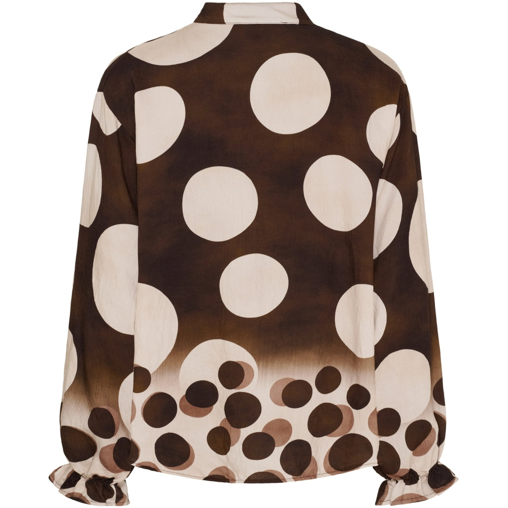 MARTA DU CHATEAU Marta du Chateau dame bluse MdcAspen 7704 Shirt MarroneEZ552DB