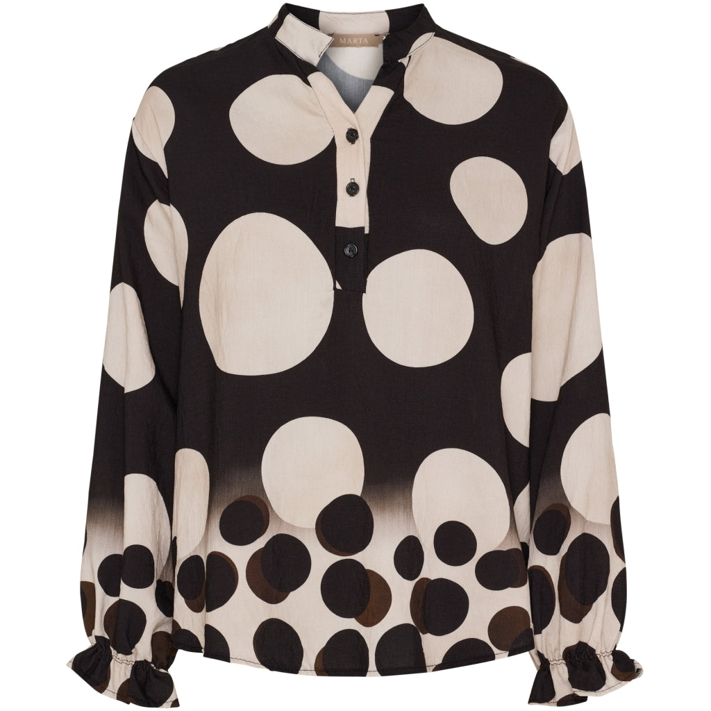 MARTA DU CHATEAU Marta du Chateau dame bluse MdcAspen 7704 Shirt NeroEZ552DB