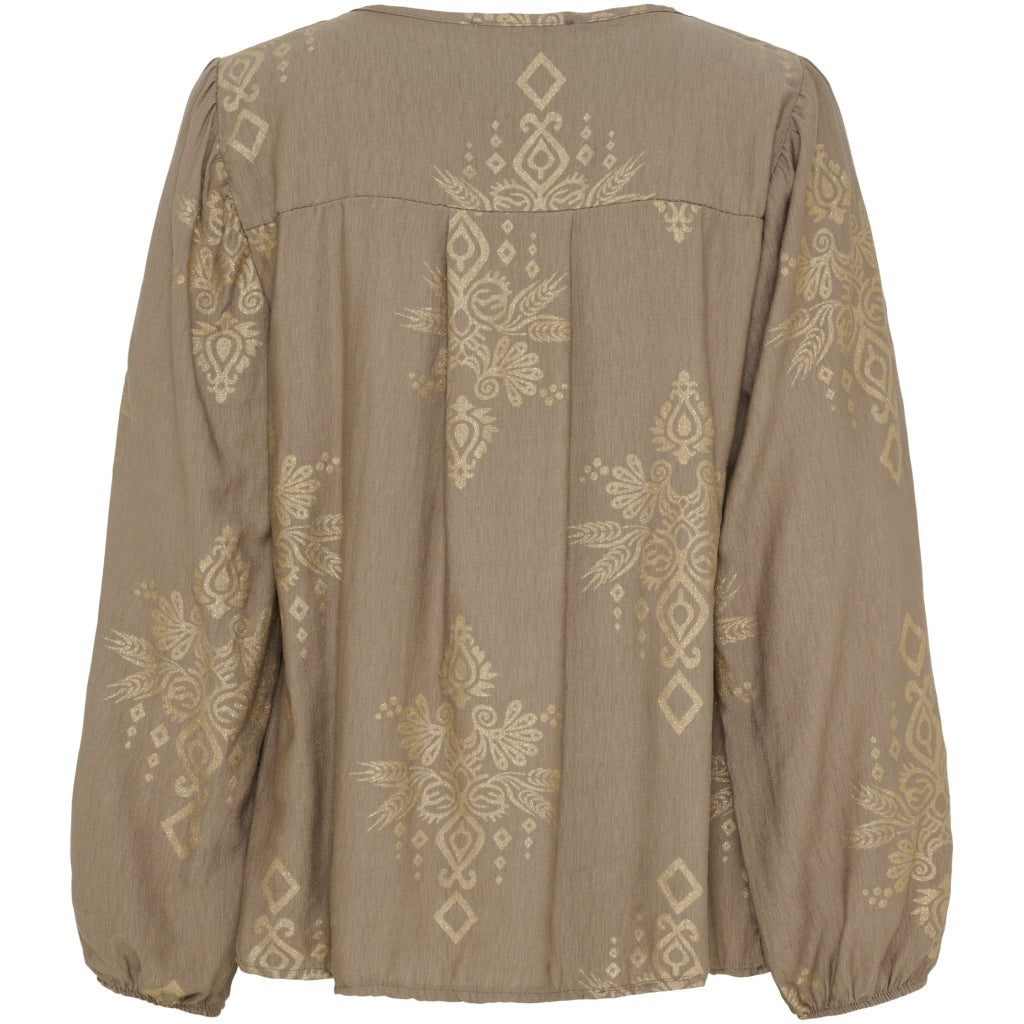MARTA DU CHATEAU Marta du Chateau dame bluse MdcBayleaf 7705 Shirt Fango60