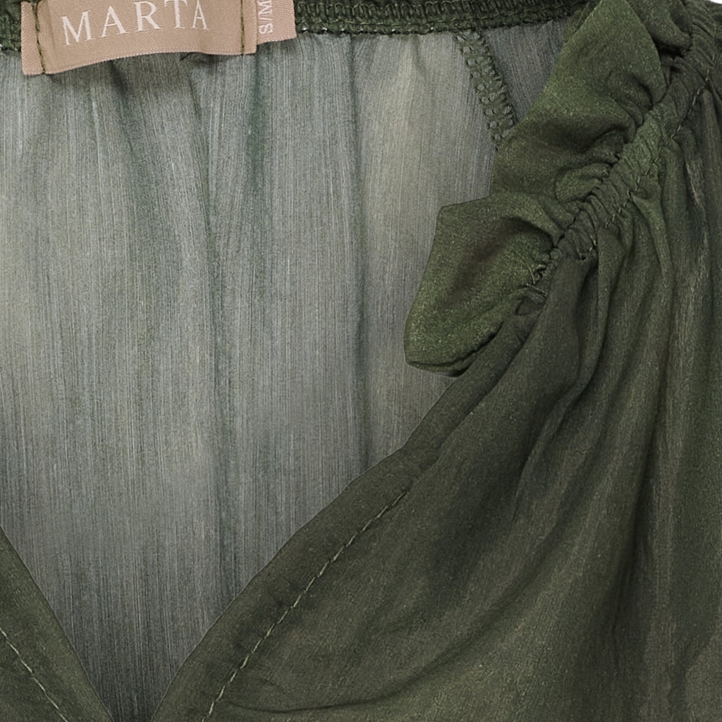 MARTA DU CHATEAU Marta du Chateau dame bluse MdcBelladonna 003 Shirt Military
