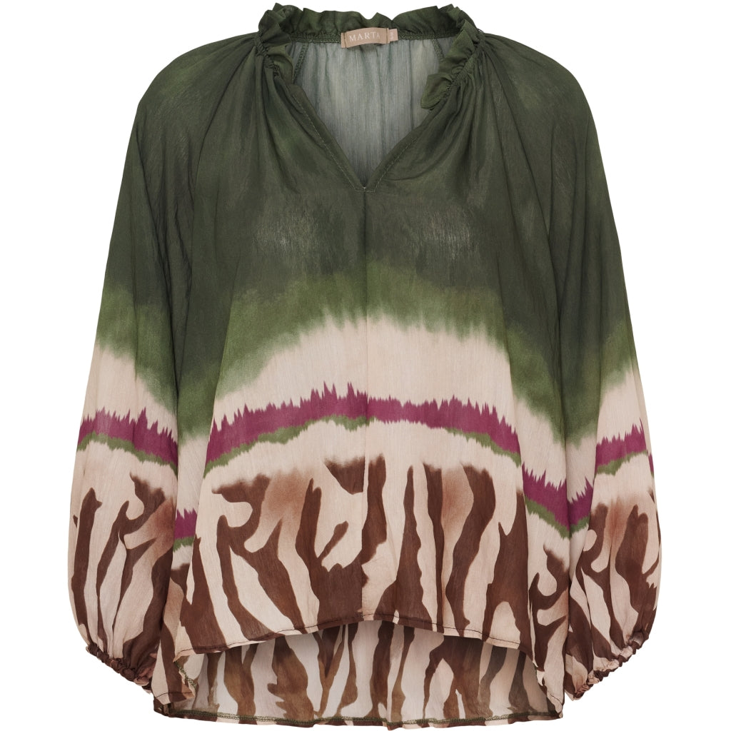 MARTA DU CHATEAU Marta du Chateau dame bluse MdcBelladonna 003 Shirt Military