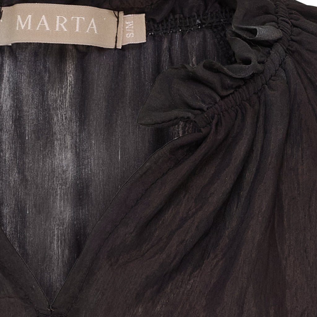 MARTA DU CHATEAU Marta du Chateau dame bluse MdcBelladonna 003 Shirt Nero
