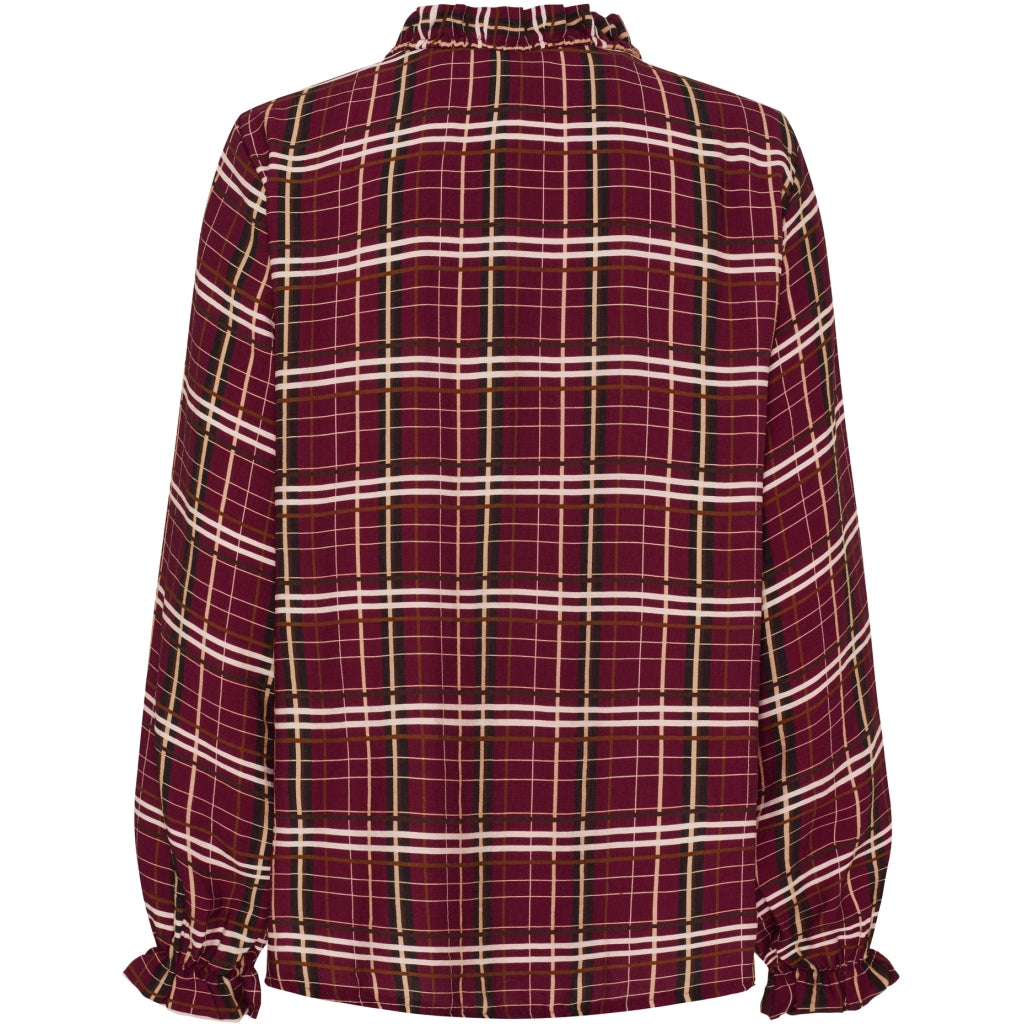 MARTA DU CHATEAU Marta du Chateau dame bluse MdcBrook 7648 Shirt Bordeaux10882tpd